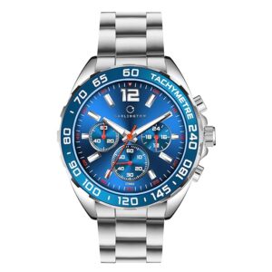 Carlington Legacy Series Analog Wrist Watches with Chronograph & Stainless Steel Chain Strap for Men - CT 9922