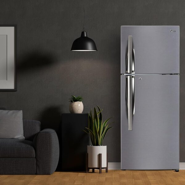LG 242 L 3 Star Smart Inverter Frost-Free Double Door Refrigerator (GL-I292RPZX, Shiny Steel, Door Cooling+) - Image 6