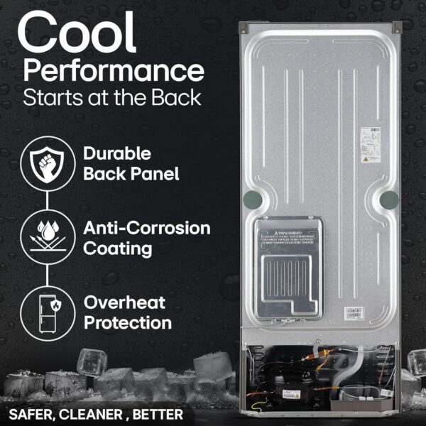 LG 242 L 3 Star Smart Inverter Frost-Free Double Door Refrigerator (GL-I292RPZX, Shiny Steel, Door Cooling+) - Image 5